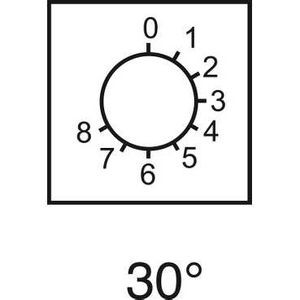 ETIQUETTE POUR COMMUTATEUR A CAME 0 A 8 46 X 46 MM