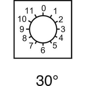 ETIQUETTE POUR COMMUTATEUR A CAME 0 A 11 46 X 46 MM