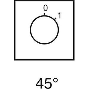 ETIQUETTE POUR COMMUTATEUR A CAME 0 1 46 X 46 MM