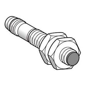 DETECTEUR INDUCTIF CYLINDRIQ M12 12 48V DC NPN NO 3FILS NON NOYABLE CONNECT M12