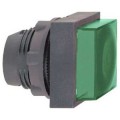Harmony tête pour bouton-poussoir lumineux carré - Ø22 - pour étiquette - vert