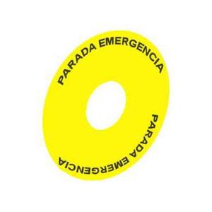 étiquette diam 16 diam 45 mm PARADA EMERGENCIA