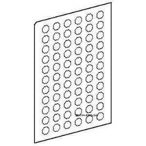 planche de 66 étiquettes diam 16 ronde non marquée, à imprimer