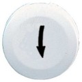 capsule lisse flèche basse blanc pour poussoir rond diam 16