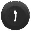 capsule lisse flèche haute noir pour poussoir rond diam 16