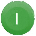 capsule lisse I vert pour poussoir rond diam 16