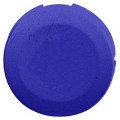 capsule lisse bleu pour poussoir lumineux rond diam 16