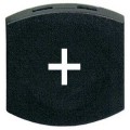capsule lisse plus noir pour poussoir carré diam 16