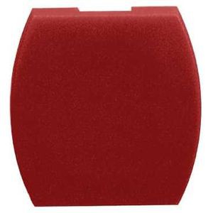 capsule lisse rouge pour poussoir lumineux carré diam 16