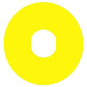 Harmony étiquette circulaire Ø60mm - jaune - non marquée