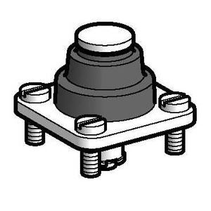 tête pour interrupteur de position ZC1A poussoir acier