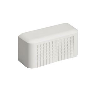 Racc.goulotte p/bte 105x105 blanc