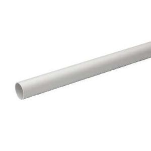 Mureva tube - conduit - plain ends - grey - 2 m - Ø25 mm