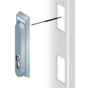 Retractable handle lock with 8square insert 