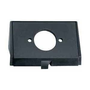 Plaque noire pour fiche audio ronde XLR type Binder ou similaire