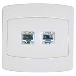 Prise rj45 cat 5 blindée double stp alcyon