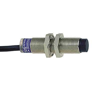 Detecteur inductif cylindriq m12 12 48v dc npn nc 3fils non noyable cable 2m