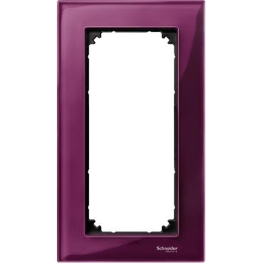 M-plan - plaque de finition pour prise rasoir - verre rubis