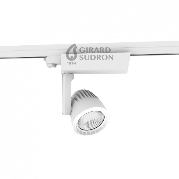 Girard sudron sassa - projecteur sur rail led Ø110x237 40w 4000k 3600lm 36° blanc