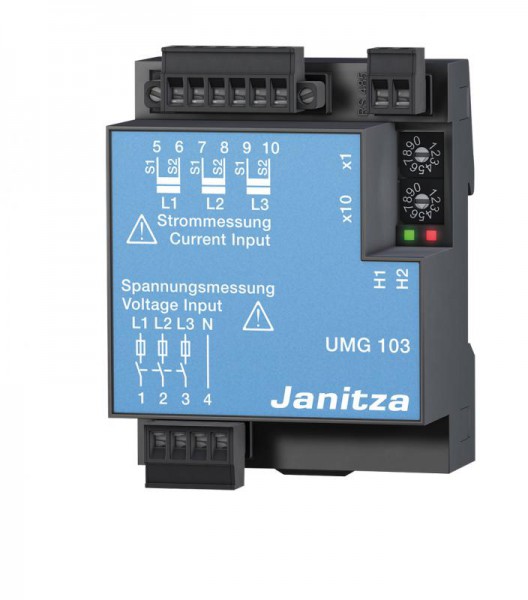 Centrale umg 511 tri/tétra 256 mo de mémoire qualimétrie (en 50160) certifiée cl a 8 ent. / 5 sor. num. comm. rs485/ethernet (modbus) profibus passerelle ethernet serveur web mail embarqué ce