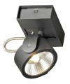 SLV by Declic KALU LED 1 applique/plafonnier, noir, LED 17W, 3000K, 24°