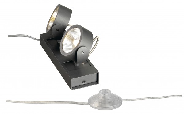 SLV by Declic KALU LED 2 Lampe à poser, noir, 34W, 3000K, 24°