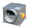 Caisson extra-plat isolé 50 mm, 800 m3/h, D 250 mm, dépressostat, inter de prox. (CATB 008/DI ISO 50)