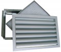 GRILLE ALUMINIUM AVEC FILTRE DIM 500X900. (GRE/FP 500X900/50)