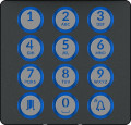 Mtmfkbvr - façade pour module clavier appel numérique, version vr