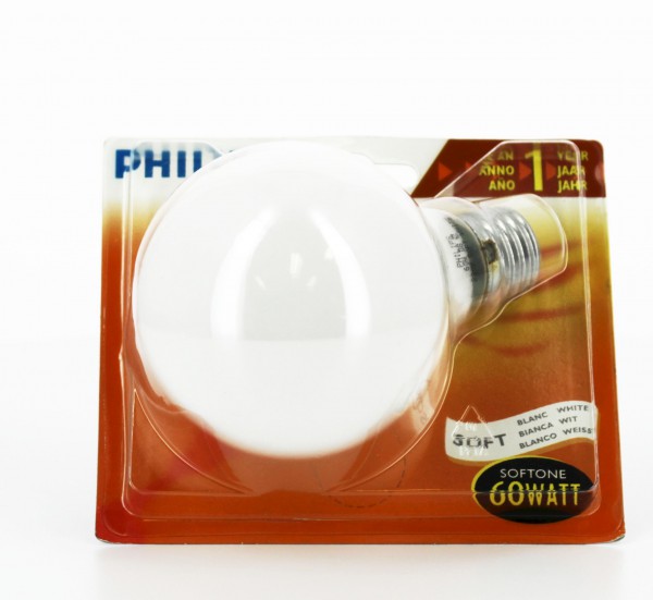 Lampe Soft Philips 60W E27 230V G80 WH