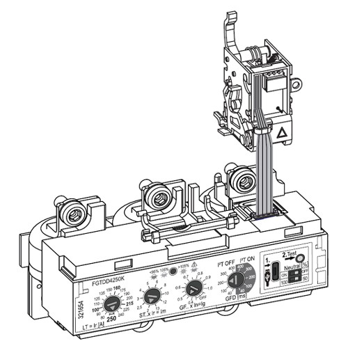 Record plus fe160-déclencheur seul-4 poles-premeon s-s(i)-160a-fetdn4160j