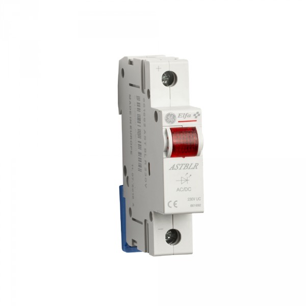 Astblr230 - lampe signalisation assemblée rouge 230v ca/cc