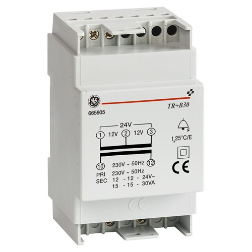 Tr+b transfo sonnerie 16va 230/12-12-24v