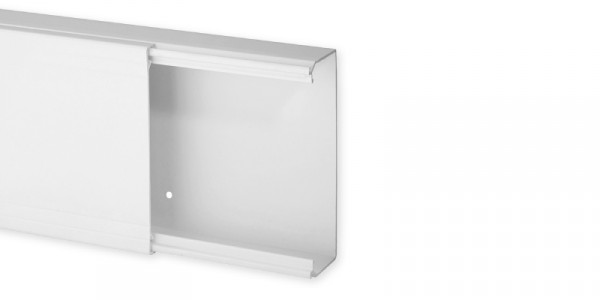 TA-E 120X40 W0 - Goulotte Non Cloisonnable 1 Couvercle TA-E Blanc