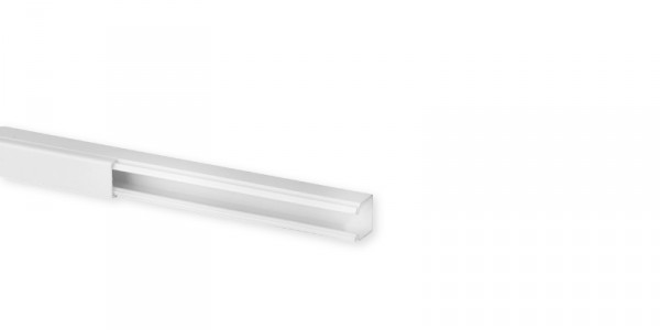 TA-E 15X17 W0 - Goulotte Non Cloisonnable 1 Couvercle TA-E Blanc