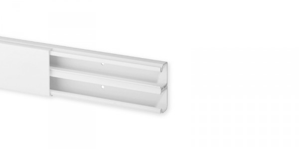 TA-S 40X17 W0 - Goulotte Cloison Fixe 1 Couvercle TA-S Blanc