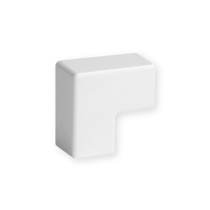 APM 15X17 W0 - Angle Plat Goulotte Distribution TA-E Blanc