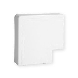 NPAN 120X40 W0 - Angle Plat Goulotte Distribution TA-E/TA-G Blanc