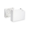 NPAN-F 164X55 W0 - Angle Plat avec Fond  Goulotte d'Installation TA-C45 Blanc