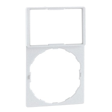 Harmony - porte-étiquette 30x50 - plastique blanc - étiq 18x27 - vierge