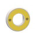 Harmony - étiquette lumineuse rouge - Ø60 - logo en13850 - fond jaune - 120v
