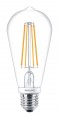 Bulbs glass cl d/wg 40/60 cla ledbulb d 7-60w st64 e27 827 cl