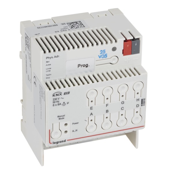 Contrôleur modulaire BUS/KNX - ON/OFF - 8 sorties 8 A - 4 mod