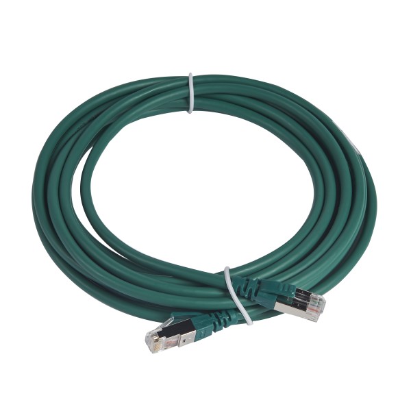 Legrand 051869 Cordon De Brassage Rj45 Lsoh Cat 6a 100 Ohms S Ftp Blindé L 5 M Vert