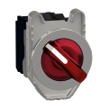 Harmony xb4 - bouton man lumin - ø22 - flush - 2 pos fix - rouge - 1o+1f - 120v