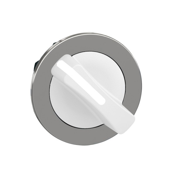 Harmony xb4 - tête bouton tournant manette - ø22 - flush - 2 posit fix - blanc