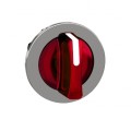 Harmony xb4 - tête bouton à manette lumineux - ø22 - flush - 3 pos fix - rouge