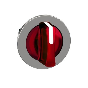 Harmony xb4 - tête bouton manette lumineux - ø22 - flush - 3 pos rap gc - rouge