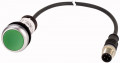 Bouton-poussoir affleurant; à rappel; vert; 1 no; câble 0,5m et connecteur m12a (C22-D-G-K10-P3)