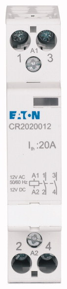 Relais modulaire, 12v ac/dc, 2f, 20a (CR2002012)